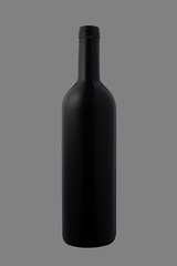 bottle without label on  50% gray background