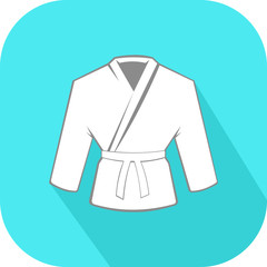 Martial Arts Beginner Flat Icon vector Illustration.