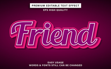 friend text effect