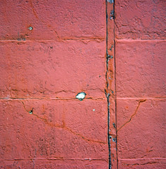 Abstract close up of a house wall.