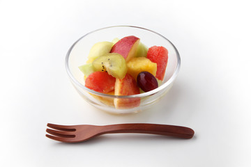 フルーツ デザート 白背景