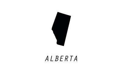 Alberta map Canada province country state