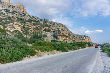 Beautiful view to the mountains near Paleochora, Crete