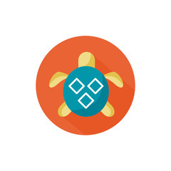 turtle sea animal block style icon