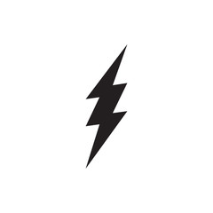 lightning bolt icon in trendy flat style