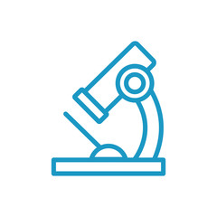 microscope laboratory tool line style icon