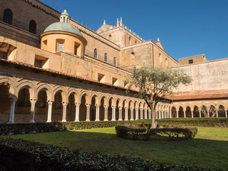 Fototapeta premium The interior of Monreale Cathedral near Palermo