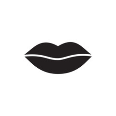 lip icon in trendy flat style