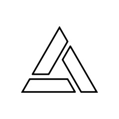 trinity icon design vector template