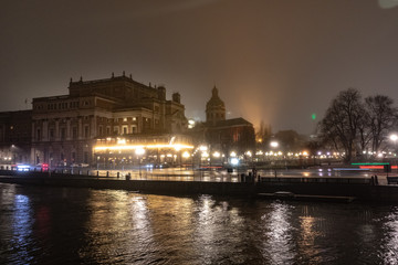 Fototapeta premium Stockholm City during Night