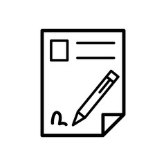 contract icon vector template