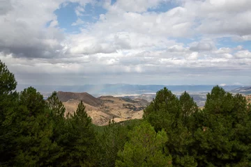 Fototapeten Landscapes of National park Sierra Nevada mountains near Malaga and Granada, Andalusia, Spain © barmalini