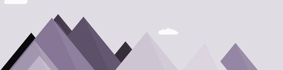 Mountains Panorame Abstract Random Placed Generative Art background illustration