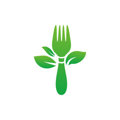 organic food vector logo template, restaurant logo