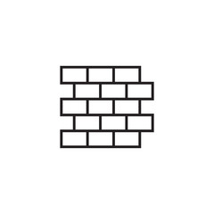 Wall Icon in trendy flat style isolated on white background. Wall brick symbol for your web site design, logo, app, UI. Vector illustration, EPS10.