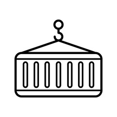 container shipping icon vector template