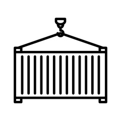 container shipping icon vector template