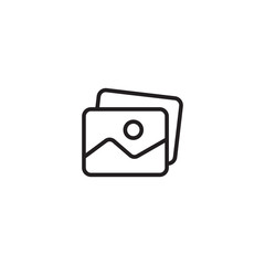 Gallery, Picture vector icon, image symbol. Modern, simple flat vector illustration for web site or mobile app.