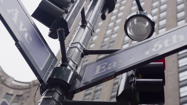 Park Ave street sign in Midtown Manhattan New York City
