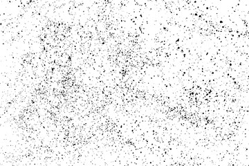 Black grainy texture isolated on white background. Dust overlay. Dark noise granules. Digitally generated image. Vector design elements. Illustration, Eps 10.