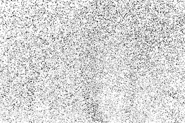 Black grainy texture isolated on white background. Dust overlay. Dark noise granules. Digitally generated image. Vector design elements. Illustration, Eps 10.