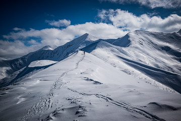 Fototapeta na wymiar Tatry Zachodnie - zima 2020