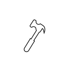 Tool line icon symbol vector on white background