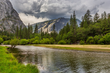 View of the Tenaya Creek in Yosemite National Park, USA