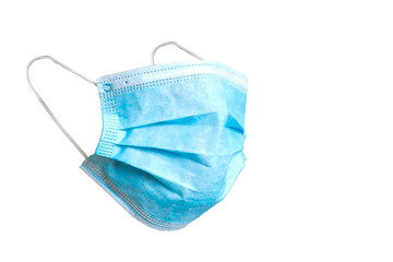 Doctor mask and corona virus protection isolated on a white background