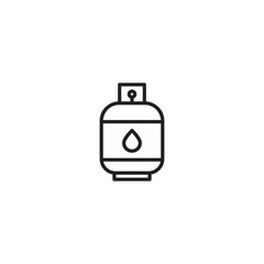 Gas Cylinder Icon. Liquid Propane Gas sign Illustration symbol design. Modern, simple flat vector illustration for web site or mobile app