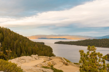 Sunset Views from Emerald Bay State Park Lookout in Lake Tahoe