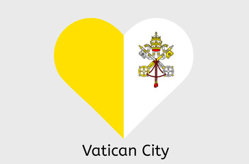 Vatican flag icon, Vatican city flag vector illustration