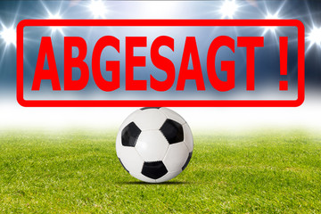 Fußball wurde wegen Covid-19 / Coronavirus abgesagt © OFC Pictures