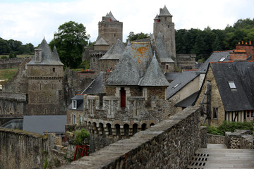 Fototapeta na wymiar Fougères - Château Médiéval