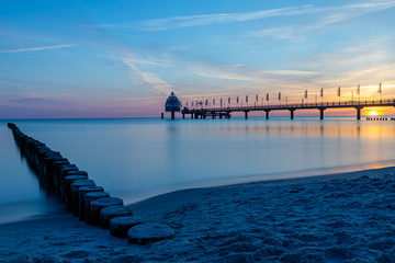 sunset on the beach