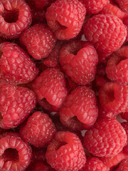 Raspberries background