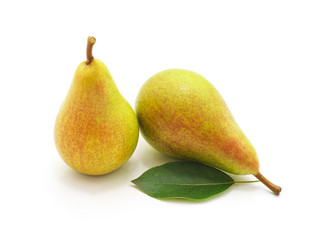 Two ripe pears.