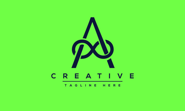 Unique modern minimalist creative letter A logo design. Vector icon template.