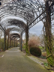 Romantische Pergola im MüGa-Park in Mülheim an der Ruhr