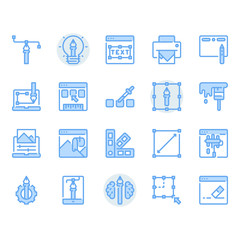 Graphic design icon and symbol set.