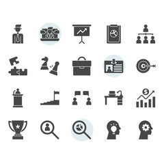 Business related icon and symbol set