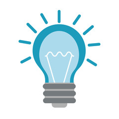 bulb light flat style icon