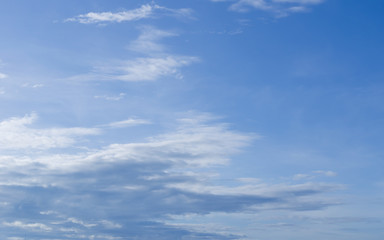 Blue sky and white clouds