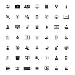 Medical and Healthcare Icon Set. Editable Vector Symbol Illustration.