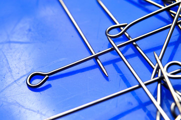 Fototapeta premium Needles for tailors. Tools for sewing.