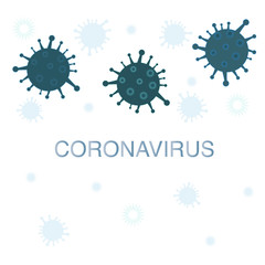 Coronavirus sign background for business concept