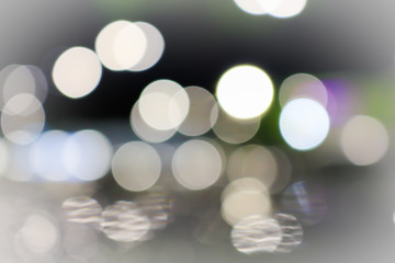 White bokeh lights defocused. abstract background