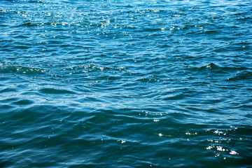 Blue sea water background texture