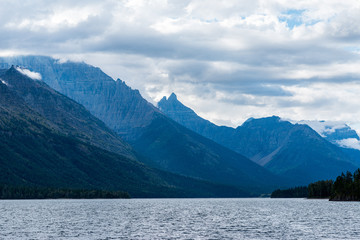 Waterton Lake in the Mountains