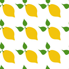 Seamless vector hand drawn pattern with lemon. It can be use for fabric, packaging, labels, wrapping paper or background.
